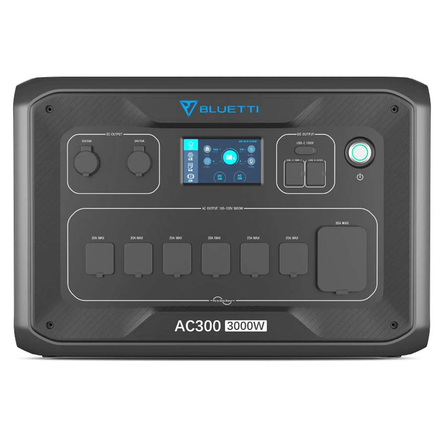 Bluetti-AC300-Generador-Solar-Frontal Bluetti AC300 Generador Solar Fronta