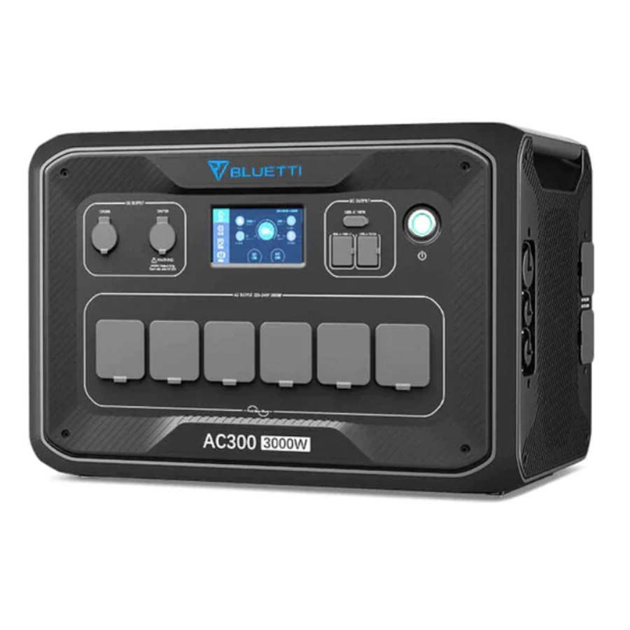 Bluetti-AC300-Generador-Solar-Lateral Bluetti AC300 Generador Solar Lateral