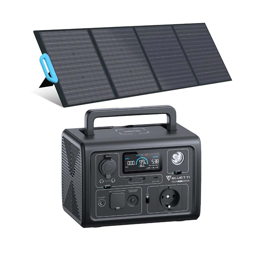 Bluetti EB3A + Panel Solar PV200W