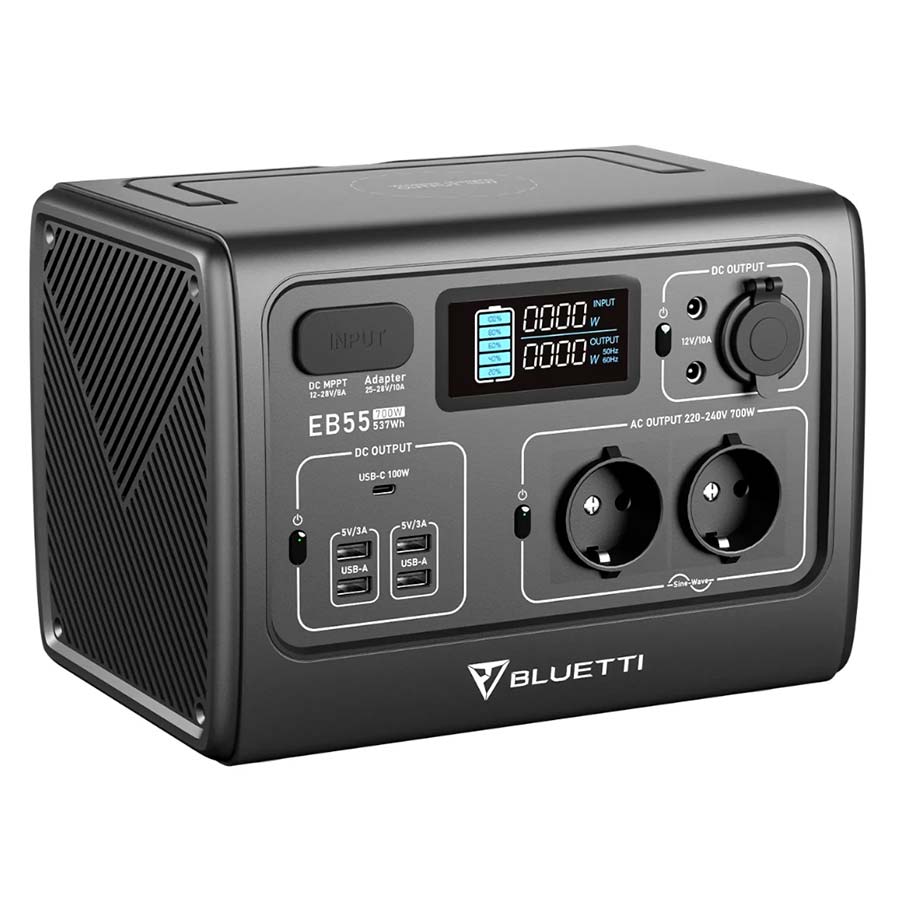 Bluetti-EB55-Generador-Solar-Lateral Bluetti EB55 Generador Solar Lateral