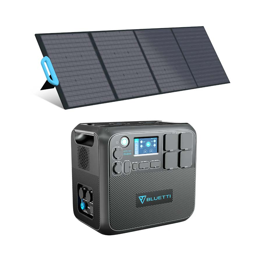 Pack Bluetti AC200MAX 2.200W | 2.048Wh + Panel Solar PV200