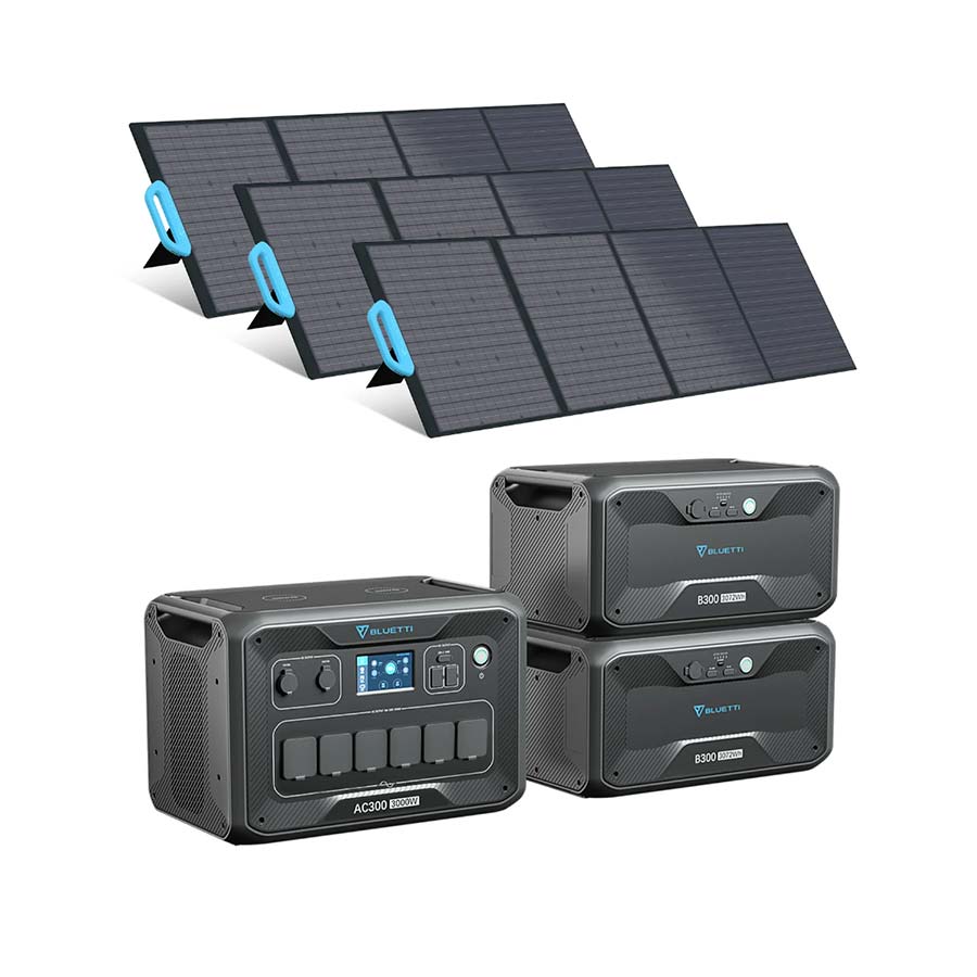 Pack Bluetti AC300 + 2 B300 + 3 PV120