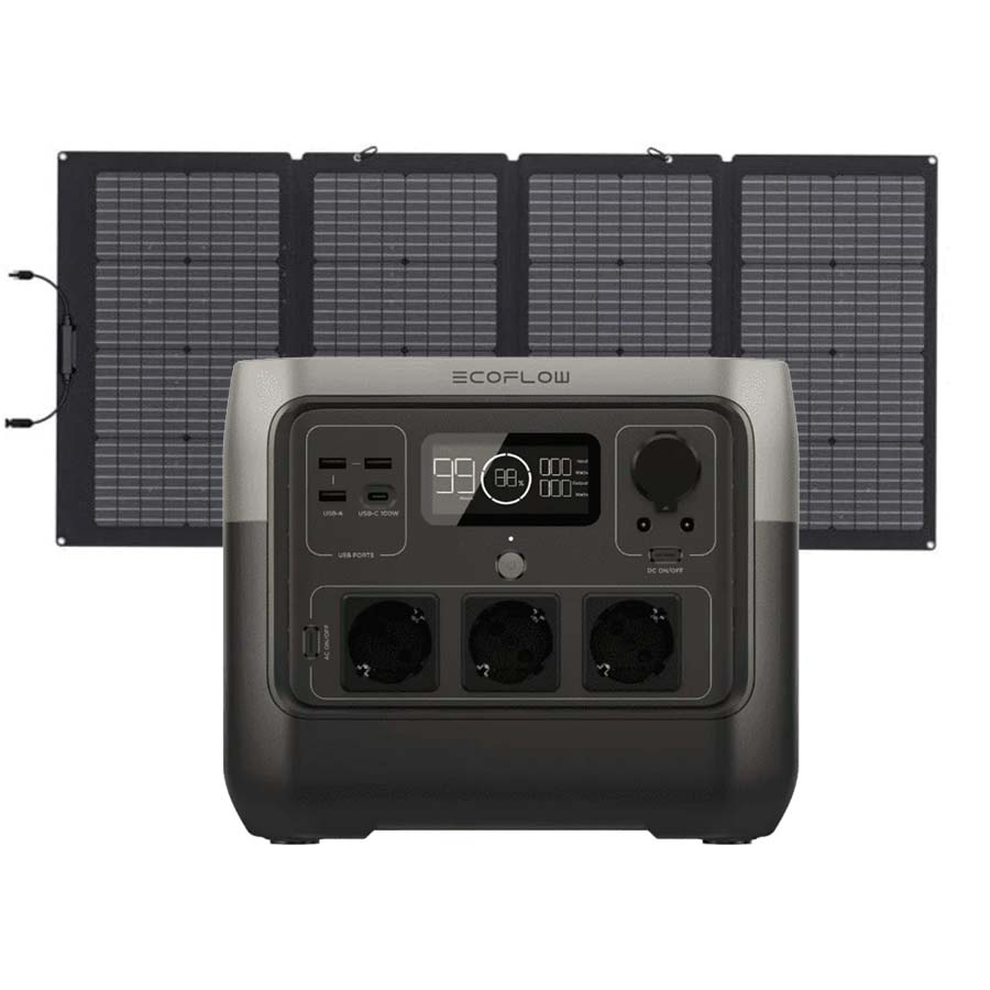 Pack ecoflow River 2 Pro + panel solar 220w